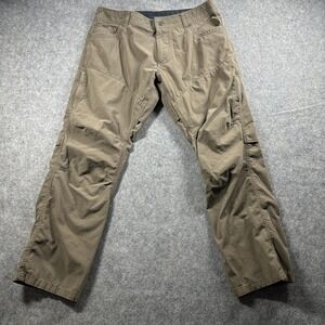 KÜHL Rydr Pants Men 36x30 Brown Cotton Blend Articulated Knee Hiking 5098